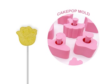 Rose Cake Pop Mould (Gratis Prägestempel enthalten)