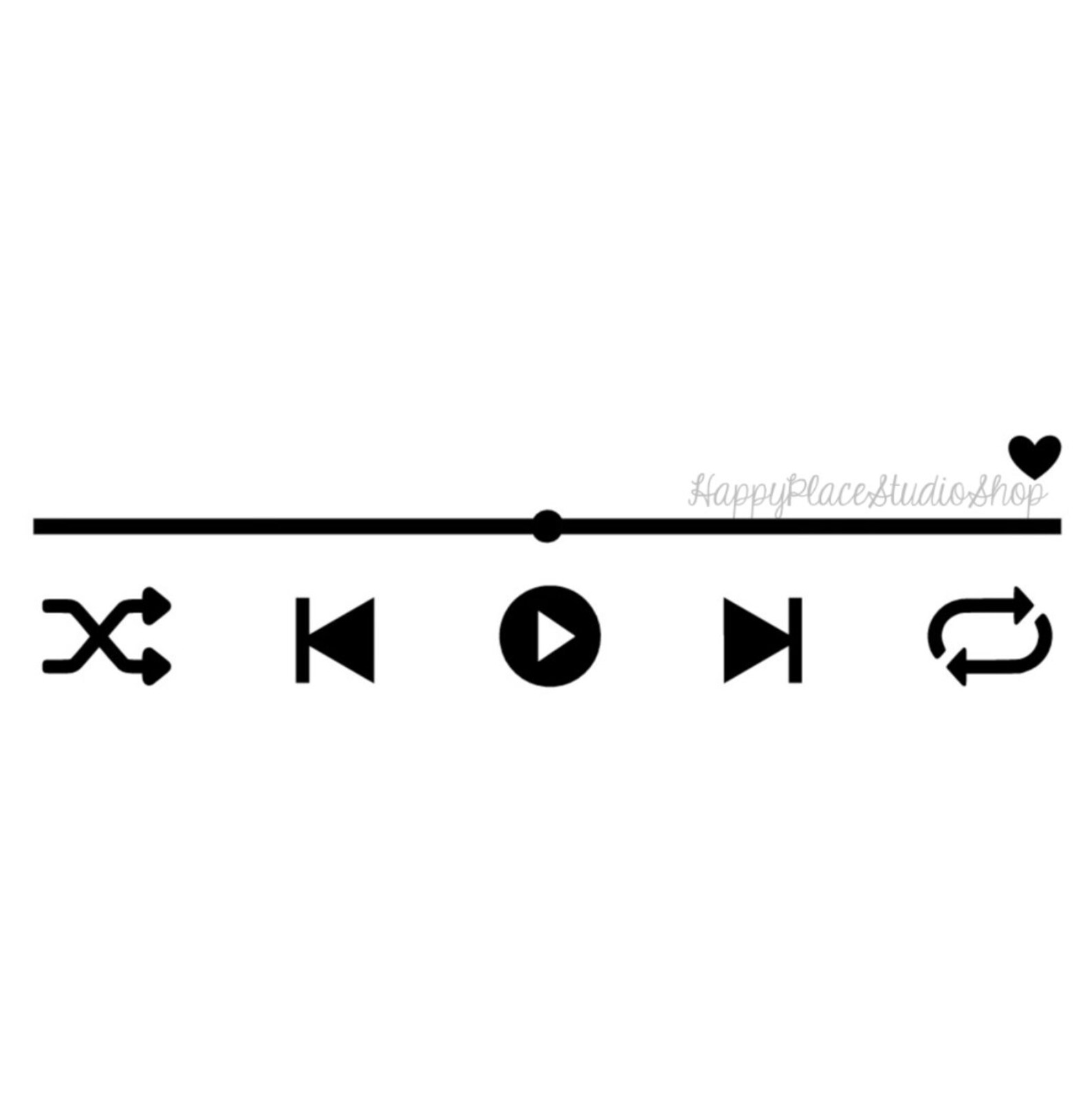 Music Player SVG Play Button SVG Music Player Glass Art Etsy