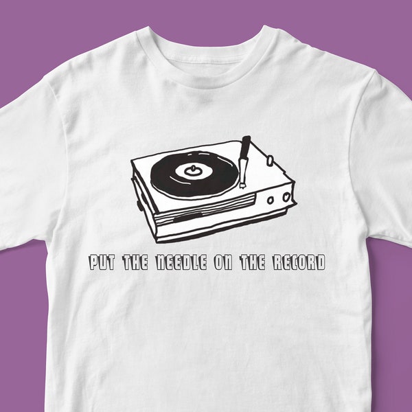 Unisex, Record Needle, Kids T-Shirt, Toddler Shirt,  Music, Rock, Hip Hop, Funky, Fun, Scratch, DJ