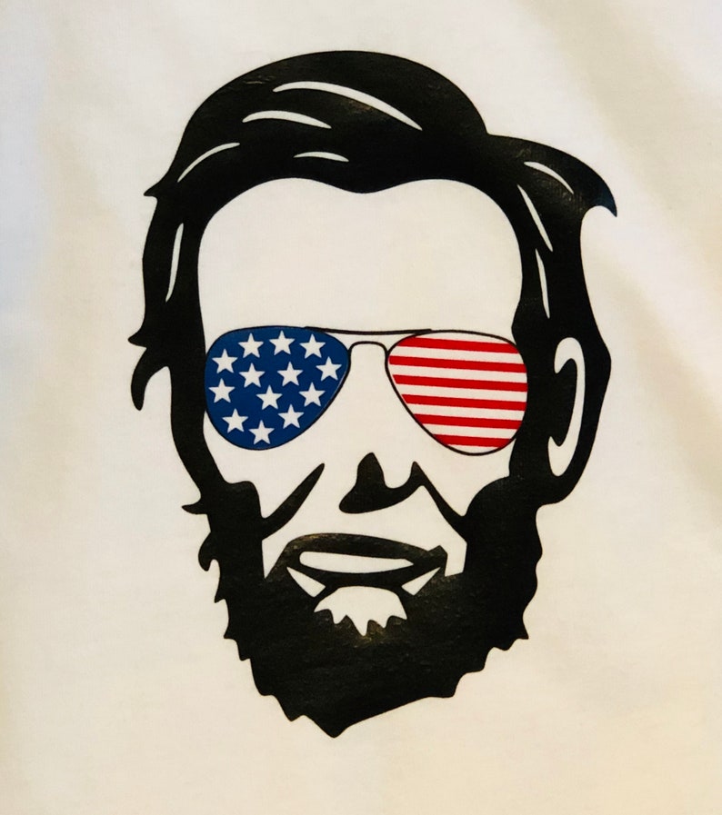 Fourth of July toddler tee Abe Lincoln unisex kids t-shirt Independence Day shirt,