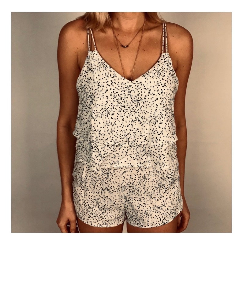 Splatter Print Romper