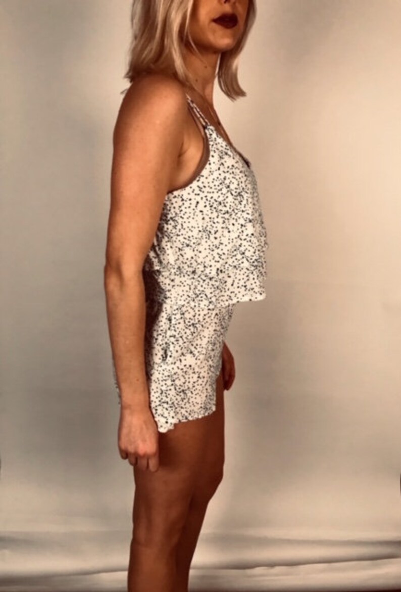 Splatter Print Romper