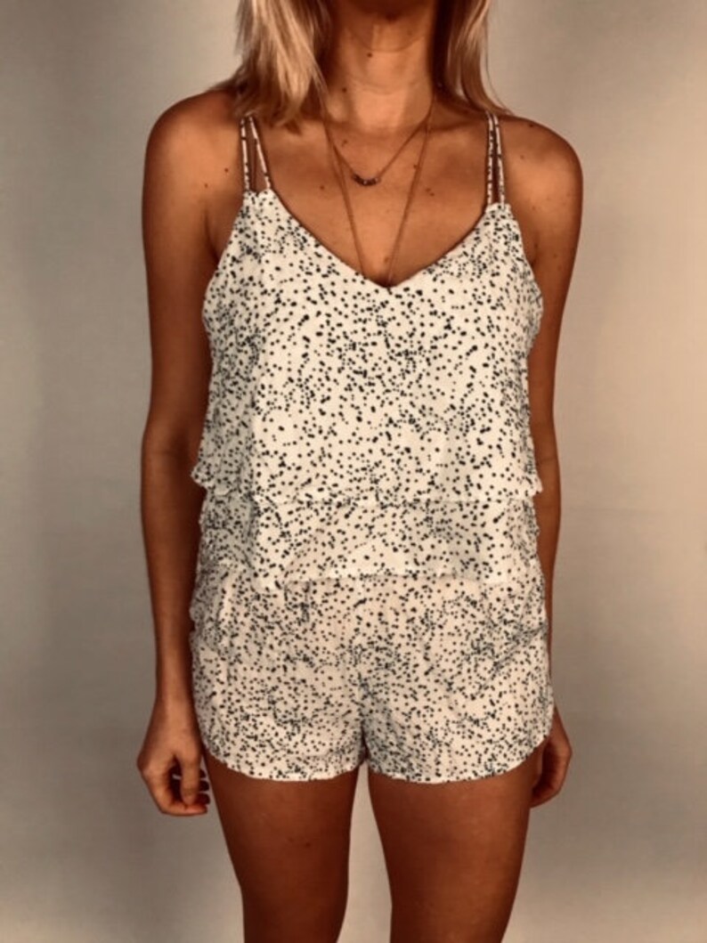 Splatter Print Romper