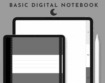 Cuaderno digital básico / pestañas hiperenlaces / 6 cubiertas