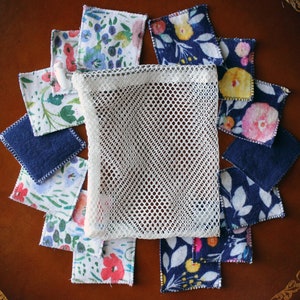Reusable Cleansing Pads, Cleaning Cloths, Facial Pads, Mesh Laundry Bag