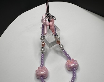 Kawaii decoden coquette pasek do telefonu