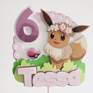 3D Eevee theme cake topper