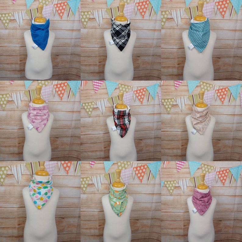 Bibs for Older Kids, Special Needs Child Neckerchief, Funky Fabric