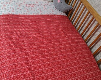 Christmas comforter for babies, cot bedding