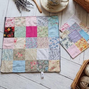 花柄コットンベビーボンディングスクエア、未熟児用ギフトセット