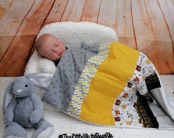 Super Soft Baby Cot Bed Mosses Pram Basket Fleece Blanket New Baby NEW 