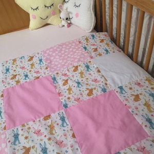 Easter rabbit baby blanket