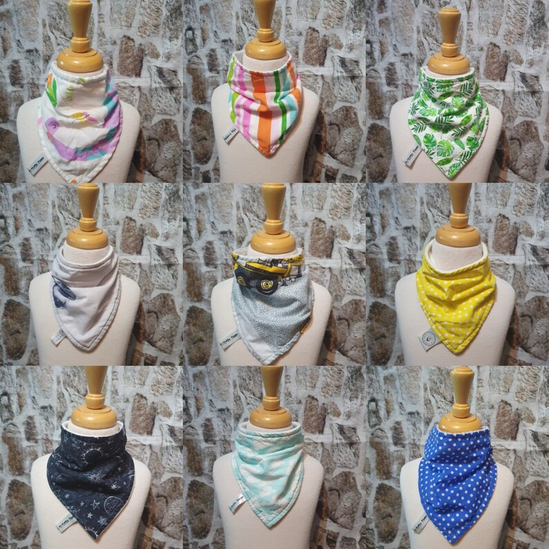 Bibs for Older Kids, Special Needs Child Neckerchief, Funky Fabric