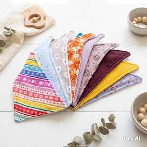 Extra Absorbent Toddler Bandana Bib, Fleece Backed, Special Needs