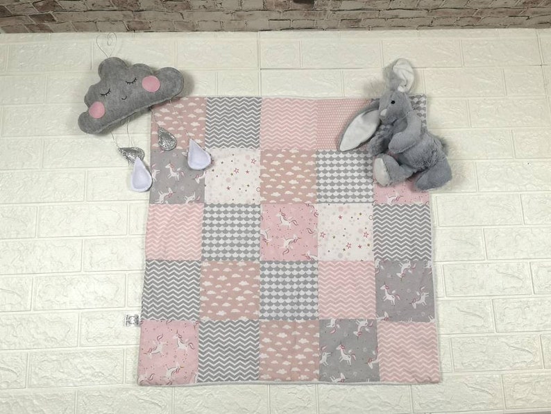 baby blanket crib quilt unicorn quilt baby first small baby blanket new baby gift Pram blanket,stroller blanket unicorn baby blanket