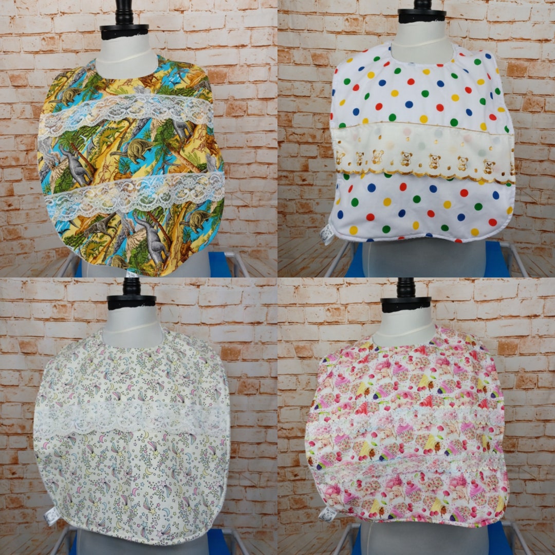 Abdl Disability Bibs, Adult Special Needs Apron, Assistive Dining