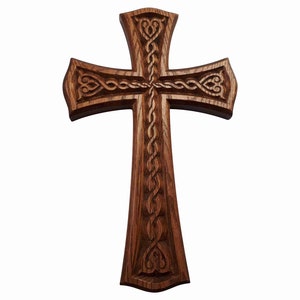 Large wood cross, Christian wall art, religious gift, unique wood wall cross