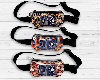 Insulin pump belt Insulin pump bag Pouch with window Diabetes pumps waist bag with window Rainbow