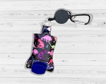 Inhaler holder Inhaler case Keyring Inhaler Pump Cover Asthma Inhaler Holder Dinosaurs