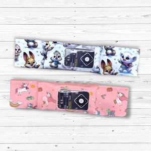 Insulin pump belt Insulin pump band Pouch with window Diabetes pumps waist belt with window Unicorns, Snow animals