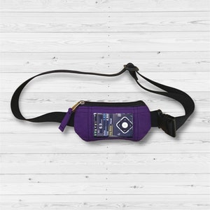 Insulin pump belt Insulin pump bag Pouch with window Diabetes pumps waist bag with window Purple