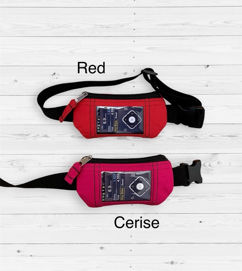 Insulin pump belt Insulin pump bag Pouch with window Diabetes pumps waist bag with window image 5