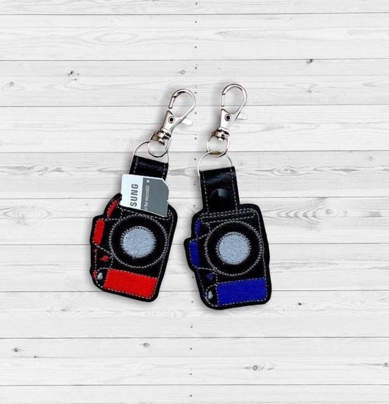 Microsd Card Keychain SD Camera Card Holder SD Keychain Case Key Fob Chain Photography Gift ...