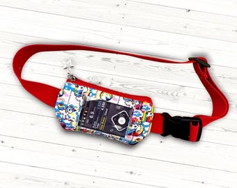 Insulin pump belt Insulin pump bag Pouch with window Diabetes pumps waist bag with window Unicorn Waist Bag