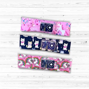 Insulin pump belt Insulin pump band Pouch with window Diabetes pumps waist belt with window Unicorns