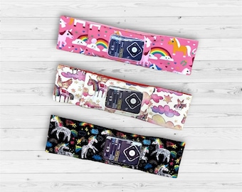 Insulin pump belt Insulin pump band Pouch with window Diabetes pumps waist belt with window Unicorn