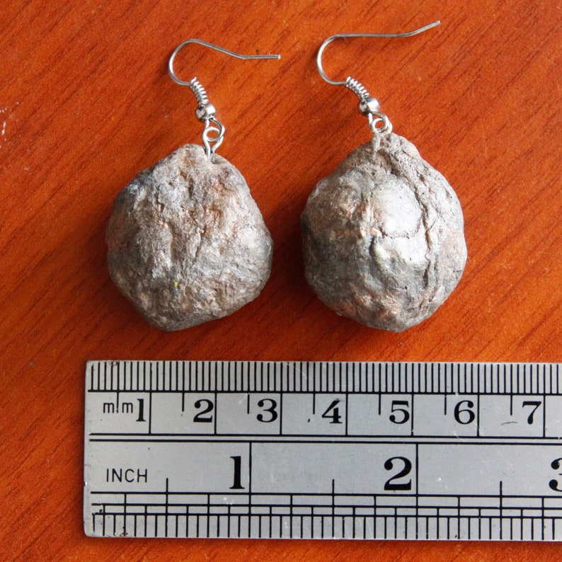 Stoned Jewellery Handmade earrings Every pair is unique LIGHT WEIGHT rocks