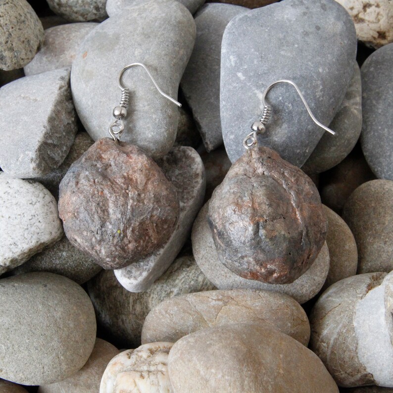 Stoned Jewellery Handmade earrings Every pair is unique LIGHT WEIGHT rocks