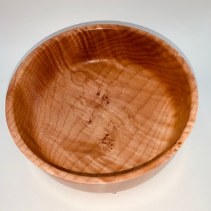 Figured maple bowl