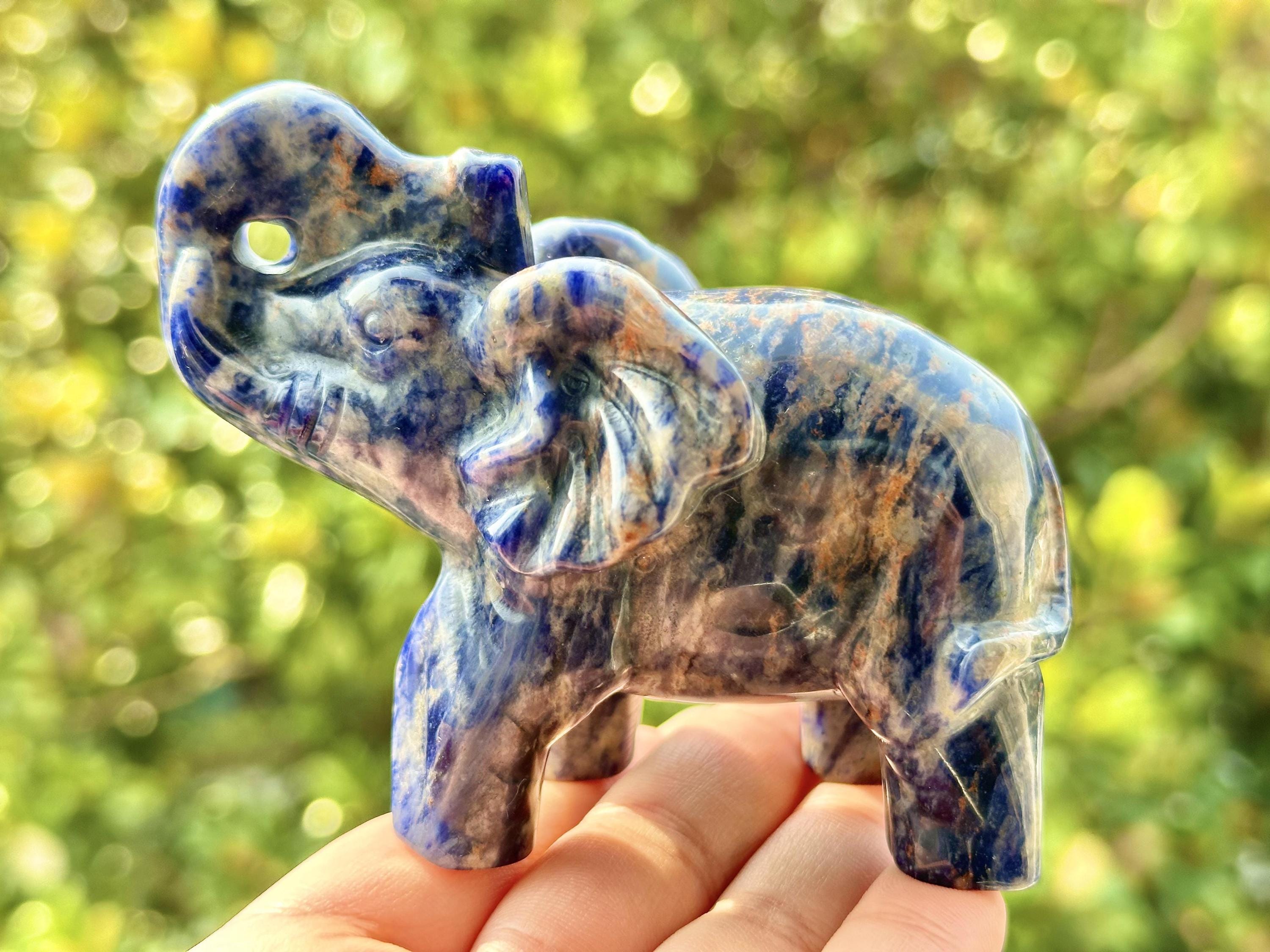 Crystal Blue Elephant - Etsy