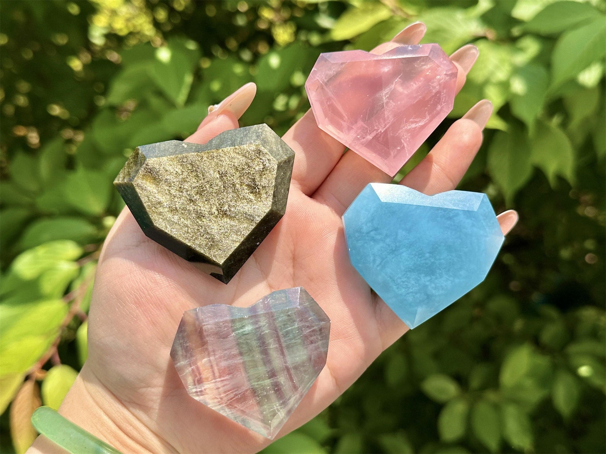 Ciondolo Pietra Dura Cuore Quarzo Rosa – Melida Accessori Creativi - Foto 7