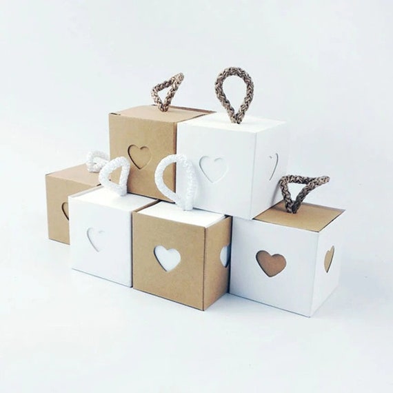 50pcs Stripe Dot Gift Paper Candy Box Child Birthday Party Wedding Decor DIY Box 