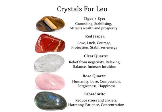 Crystals for Leo Zodiac Birthday Protection Tumbled Stone