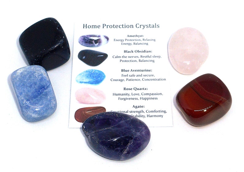 Home Protection Crystal Set, Crystals for Home Protection, House