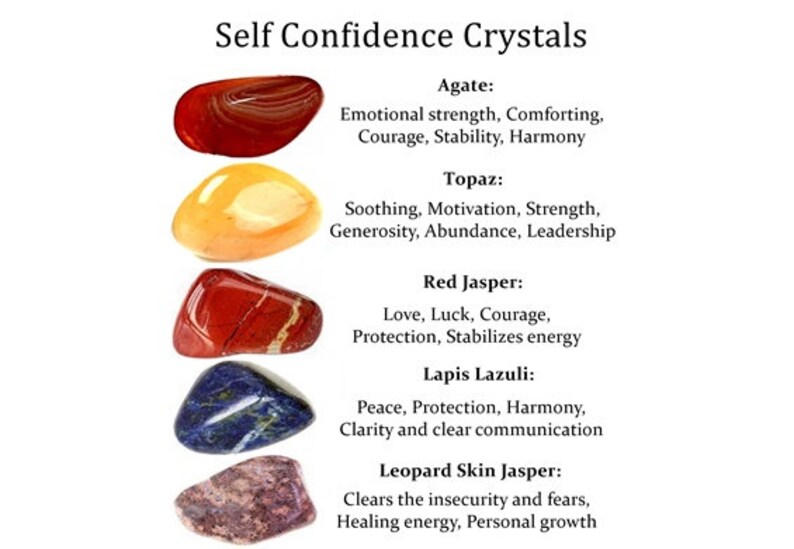 Self Confidence Crystals Set, Healing Stones, Self Confidence Stones