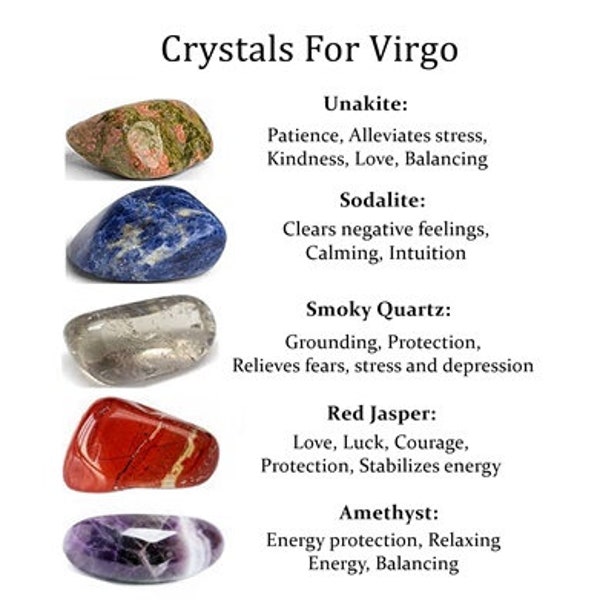 Virgo Crystals Etsy
