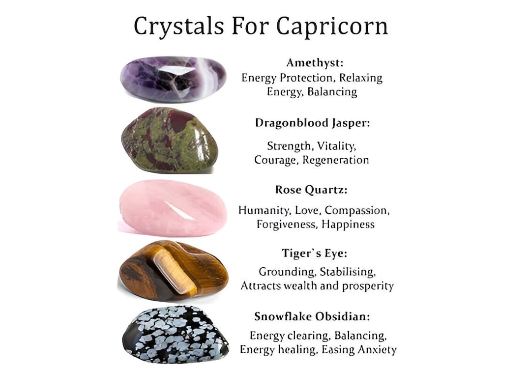 Crystals for Capricorn, Zodiac Birthday Stones, Healing Crystal