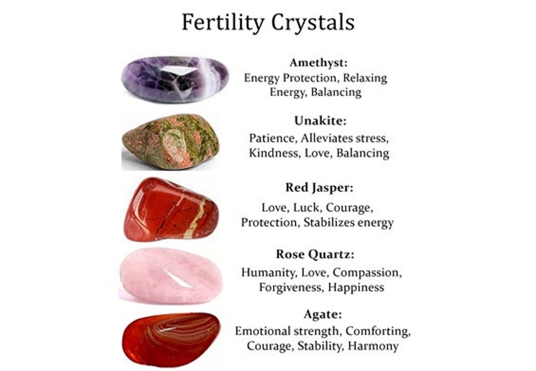 Fertility Crystals Set, Crytsals for Fertility, Pregnancy Crystals