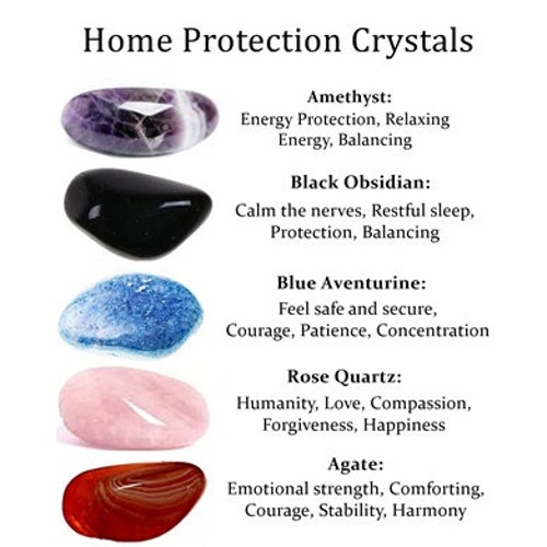 Home Protection Crystal Set Crystals for Home Protection - Etsy