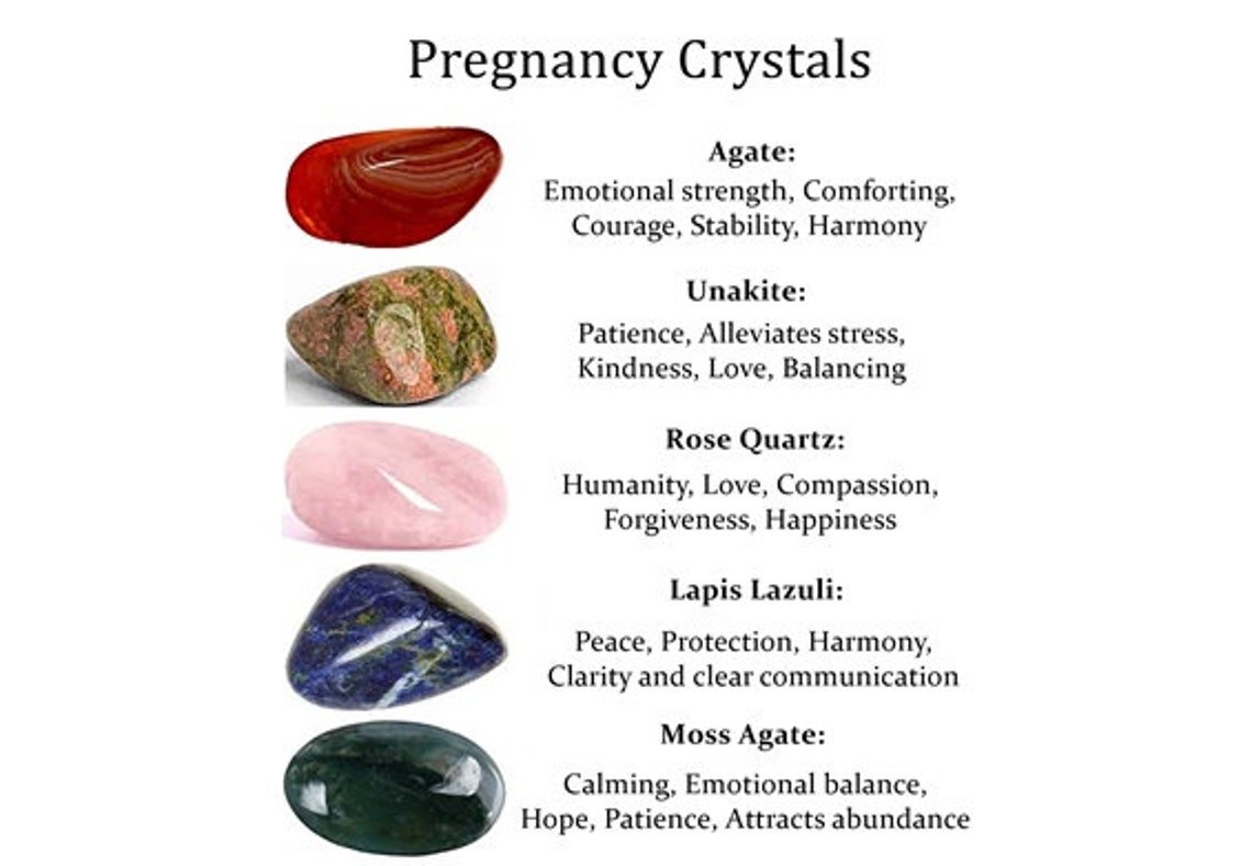 Pregnancy Crystals Set, Crytsals for Pregnancy, Fertility Crystals
