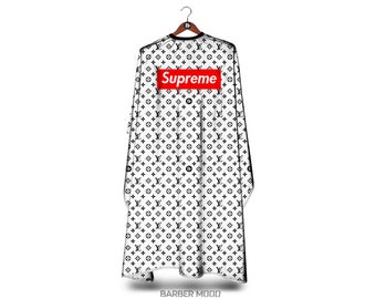 black louis vuitton barber cape Louis Vuitton X Supreme Barber Cape - Just Me and Supreme