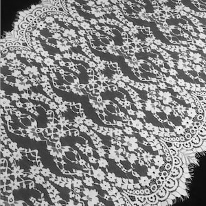soft eyelash lace, lace for wedding veil 3 yards