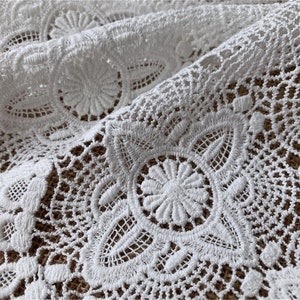 Super Wide Cotton Lace Trim Retro off White Crochet Lace - Etsy