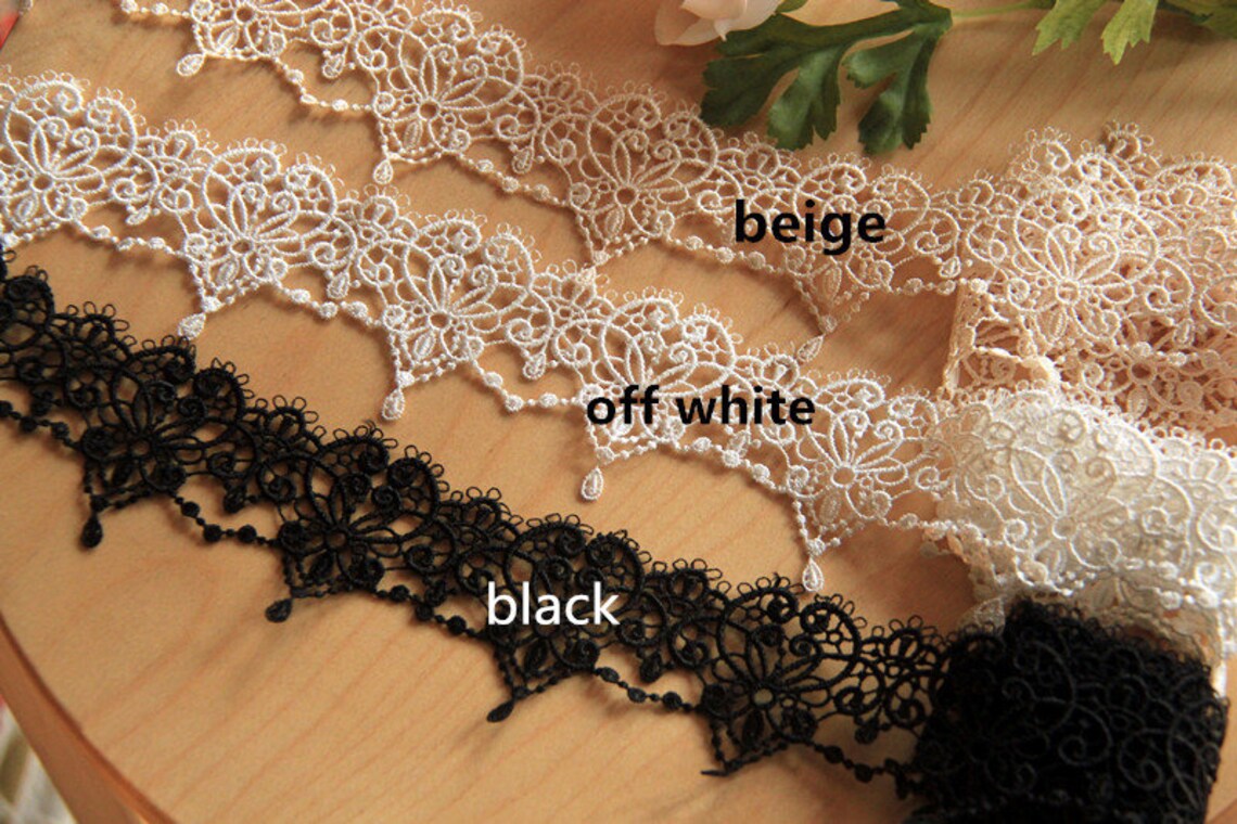 2 Yards Retro Lace Trim With Water Drop Pattern 2.3 Width - Etsy