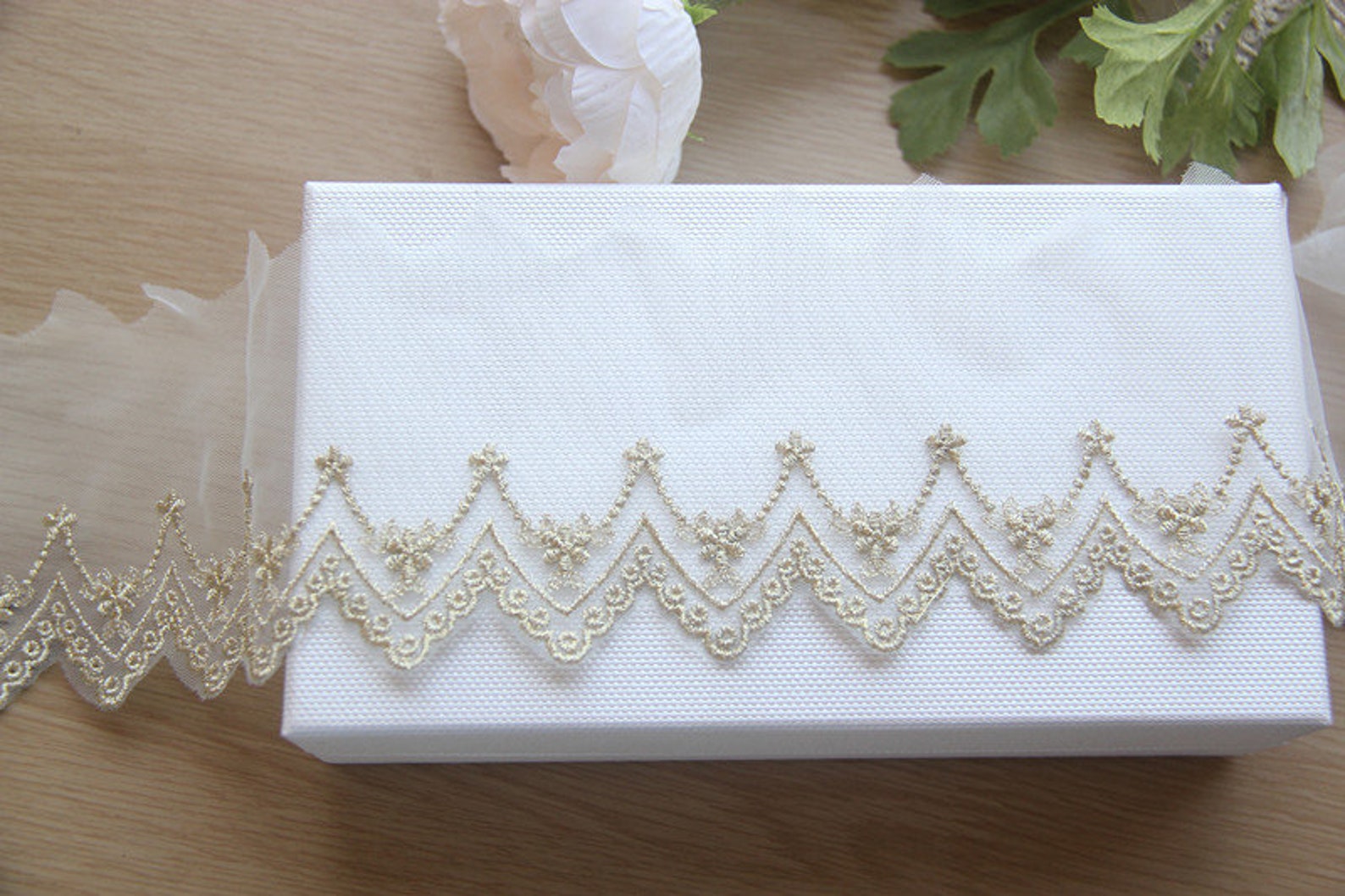 Golden Lace Trim Gold Floral Embroidered Lace Trim Gold Etsy