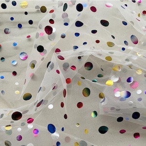 Polka Dot Lace Fabric, Polka Dot Tulle Fabric, Polka Dot Tulle Lace, Polka Dot Tulle Lace Fabric